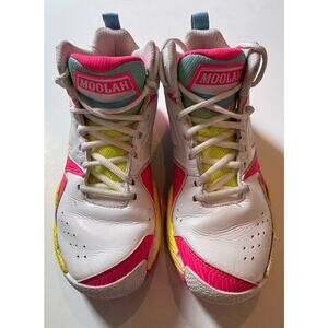Moolah Youth Basketball Shoes White/Neon Size 5.5Y